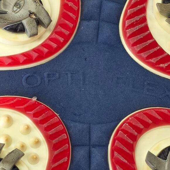 FootJoy DNA Helix Golf Shoes Mens 10.5M Red White Blue Spiked Leather Country main image 8
